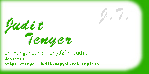 judit tenyer business card